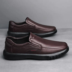 Men's Casual Leather Shoes - Wear-Resistant Cowhide