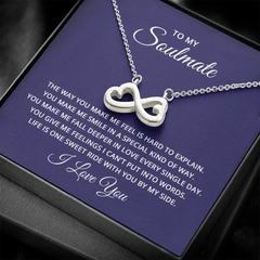 Endless Love Necklace - For Soulmate The Way You Make Me Feel