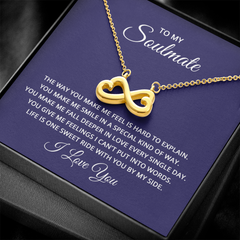 Endless Love Necklace - For Soulmate The Way You Make Me Feel