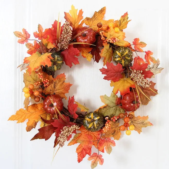 Pumpkin Garland Wreath