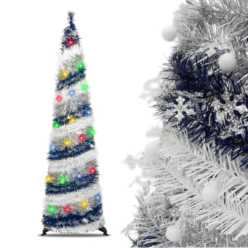 LED Tinsel Christmas Tree